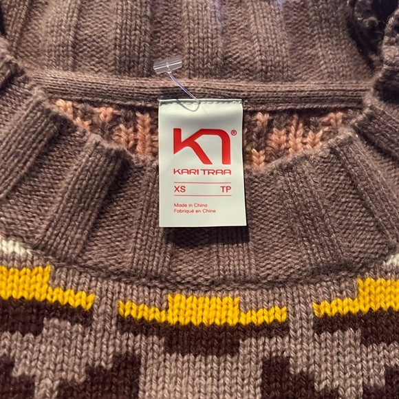 NEW🎿 Kari Traa Froya Knit Top - Wool, Long Sleeve in TAUPE XS - Picture 8 of 11